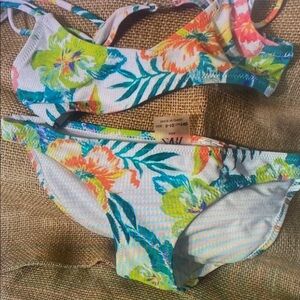 Floral Kids Bikini Set